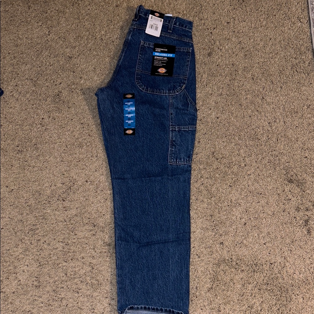 Dickies Men's Relaxed Fit Carpenter Jeans - Deep Blue